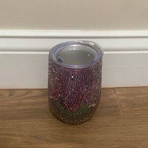 🧡 rhinestone embellished handmade tumbler
